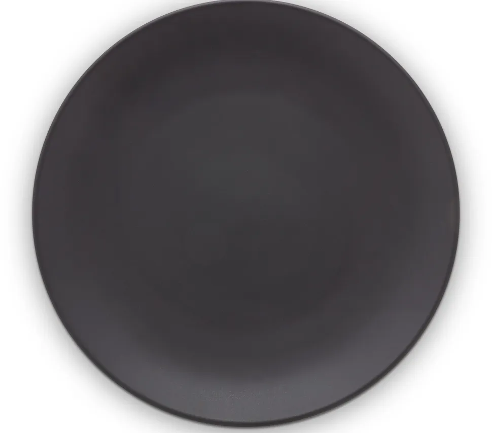 Dinerbord vtwonen Matt Black 25.5 cm (Set van 6)