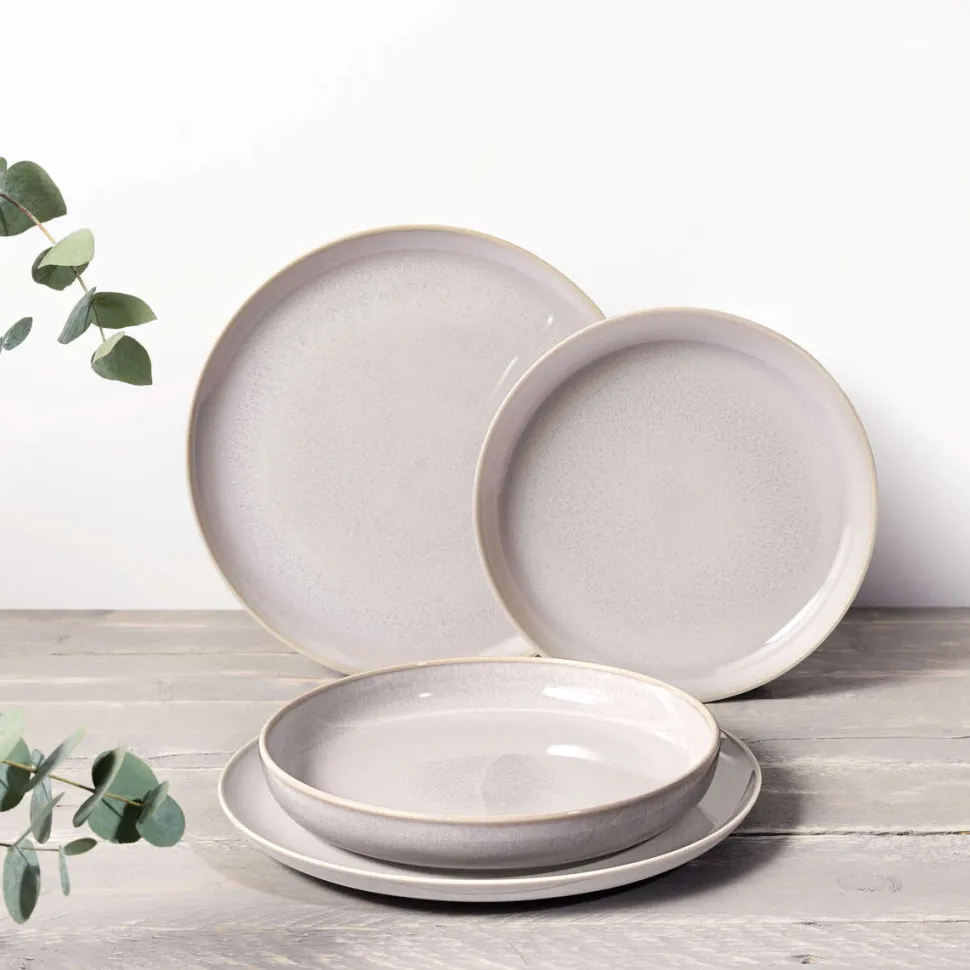 Dinerset Villeroy & Boch Crafted Cotton Wit (4-delig)