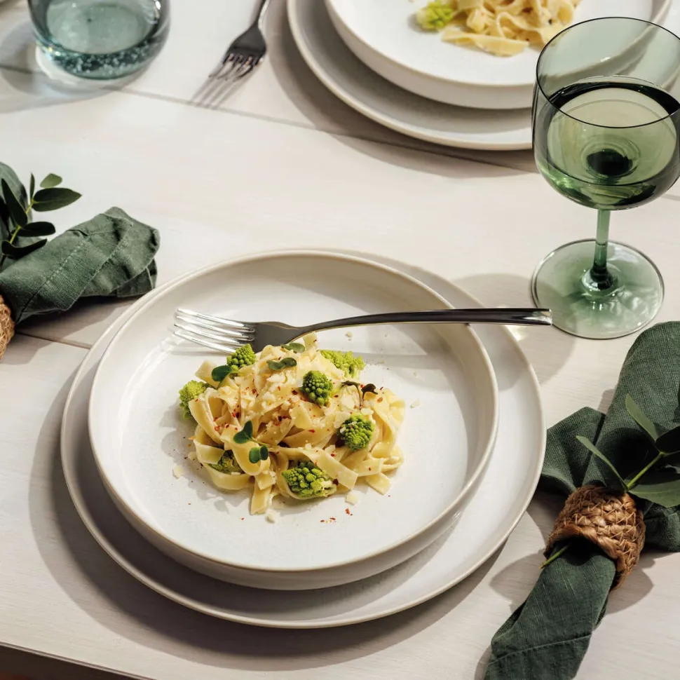Dinerset Villeroy & Boch Crafted Cotton Wit (4-delig)