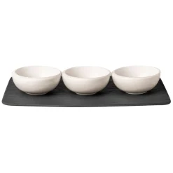 Dipschaaltjes Set Villeroy & Boch NewMoon Wit (4-Delig)