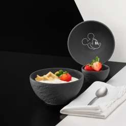 Dipschaaltje Villeroy & Boch Manufacture Rock Mickey Mouse Zwart 60ml (Set van 6)