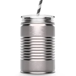Drinkbeker Asobu Mason Jar I can Zilver 540 ml