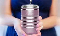 Asobu Drinkbeker Mason Jar I can Rood 540 ml New