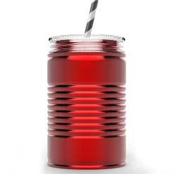 Asobu Drinkbeker Mason Jar I can Rood 540 ml New
