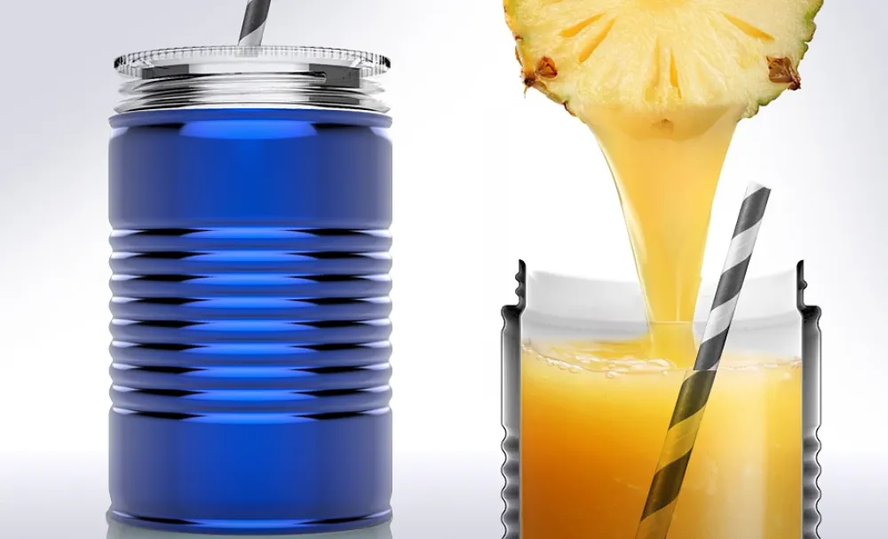 Asobu Drinkbeker Mason Jar I can Blauw 540 ml Online