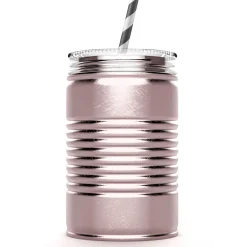 Asobu Drinkbeker Mason Jar I can Roze 540 ml Hot