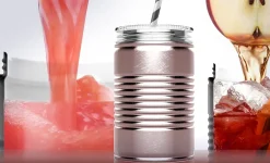 Asobu Drinkbeker Mason Jar I can Roze 540 ml Hot