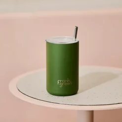 Frank Green Drinkbeker Iced Coffee Cup Khaki 425 ml Hot