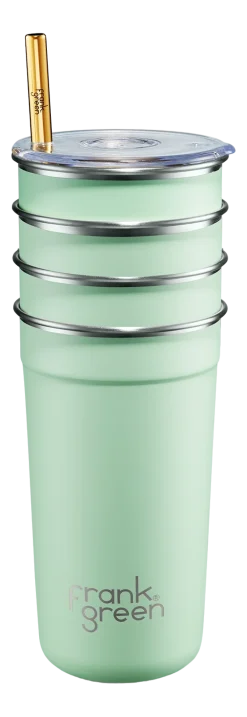 Frank Green Drinkbeker Party Mint Gelato 475 ml (Set van 4) New