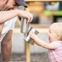 Klean Kanteen Drinkbeker Brushed Stainless 473 ml (4-Delig) Online