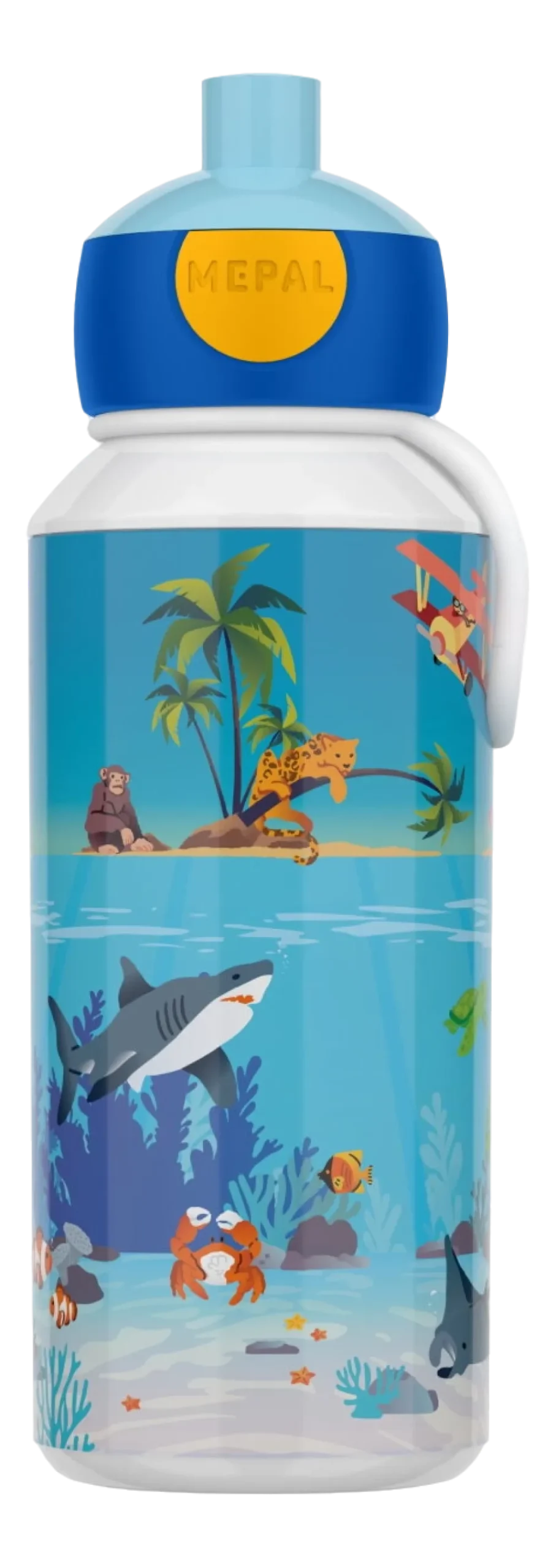 Mepal Drinkfles voor Kinderen Pop-Up Campus Tropical Ocean 400 ml Best