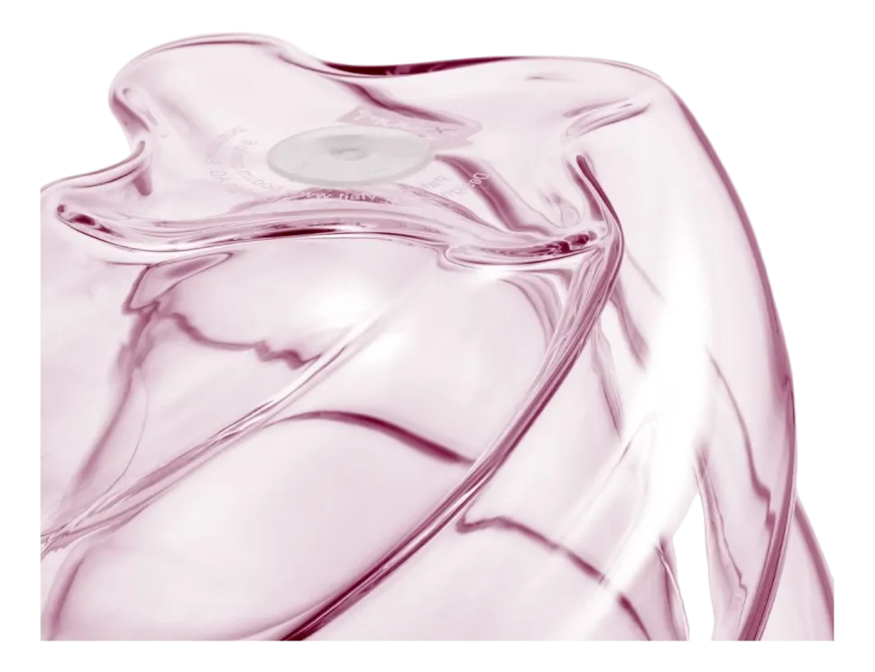 Dubbelwandig Glas Bodum Pavina Paris Twisted Roze 270 ml (Set van 2)