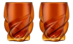 Bodum Dubbelwandig Glas Pavina Paris Twisted Amber 270 ml (Set van 2) New