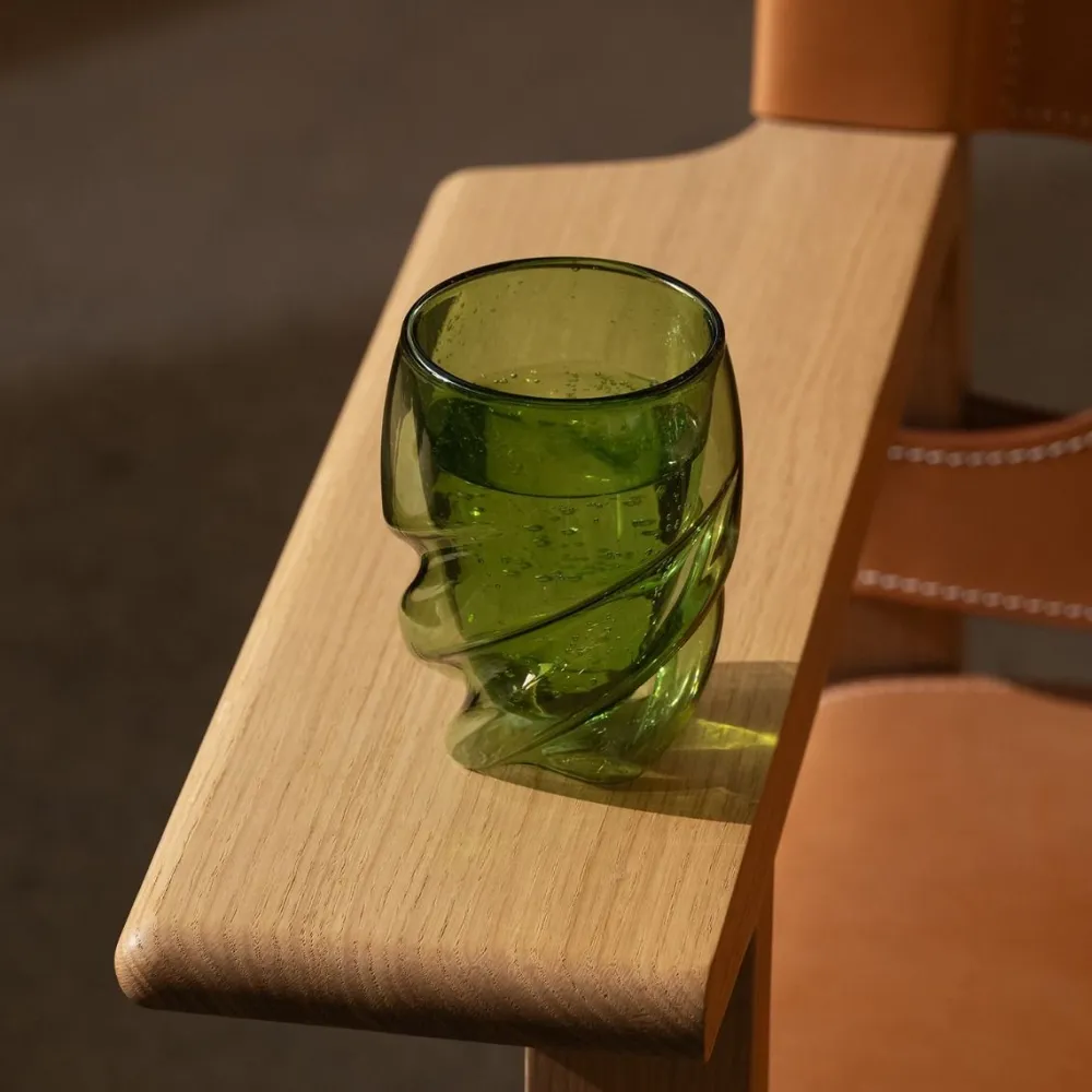 Bodum Dubbelwandig Glas Pavina Paris Twisted Groen 270 ml (Set van 6) Hot