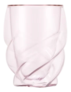 Bodum Dubbelwandig Glas Pavina Paris Twisted Roze 270 ml (Set van 6) Outlet