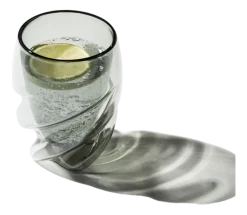 Bodum Dubbelwandig Glas Pavina Paris Twisted Grijs 270 ml (Set van 2) New