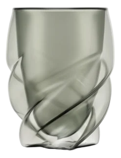 Bodum Dubbelwandig Glas Pavina Paris Twisted Grijs 270 ml (Set van 2) New