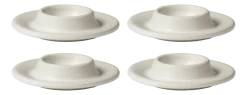 Bolia Eierdop Edge Egg Cup - 4 pcs. Ecru (Set van 4) Outlet