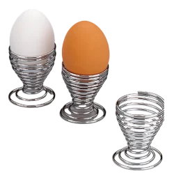 Kela Eierdop Globul Zilver 5 cm (Set van 4) Outlet