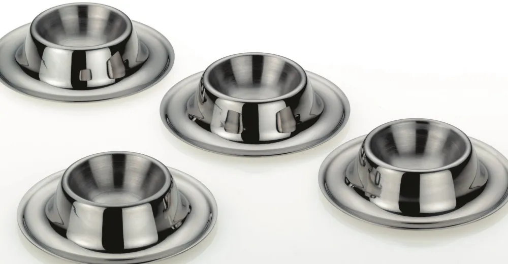 Kela Eierdop Vision Zilver, Set van 4 Clearance