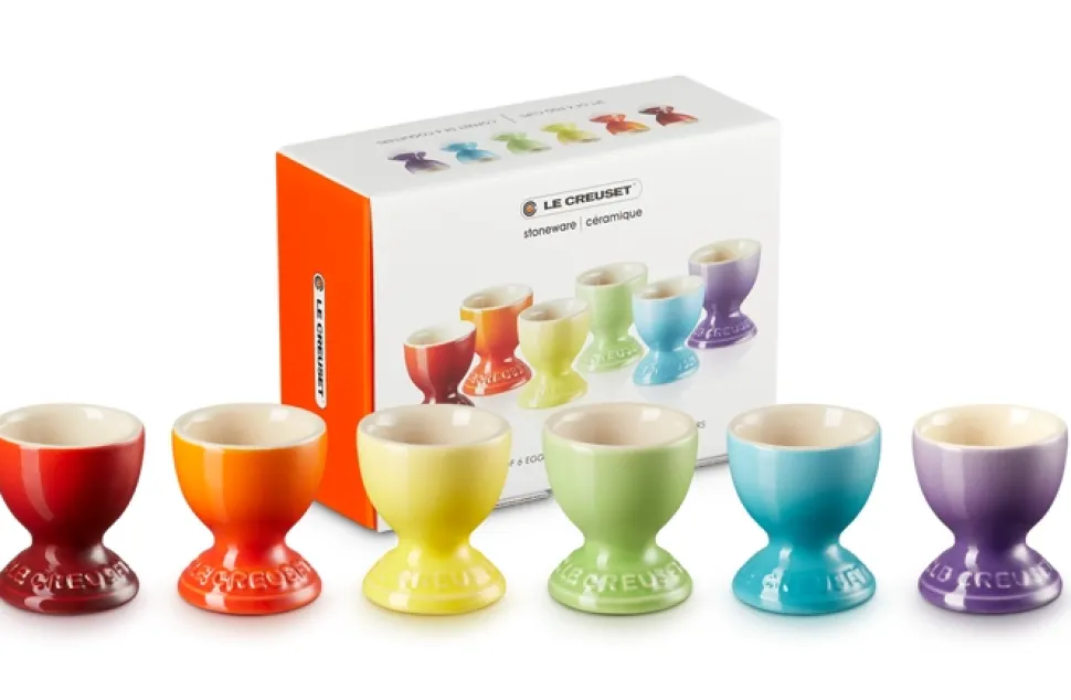 Eierdop Le Creuset Regenboog (6-Delig)