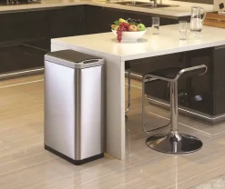 EKO afvalbak Recycle Phantom Sensor Bin 2x20L Mat RVS