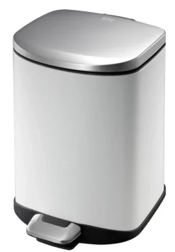 EKO Pedaalemmer Della Step Bin 6L Wit