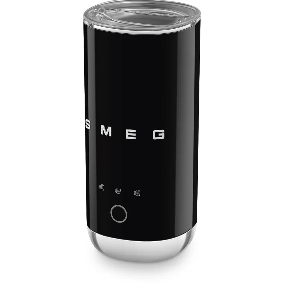 Elektrische Melkopschuimer Smeg MFF02BLEU 50's Style Zwart