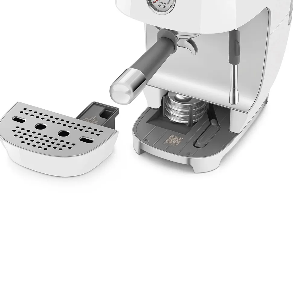 Espresso koffiemachine Smeg ECF03WHEU 50's Style Wit
