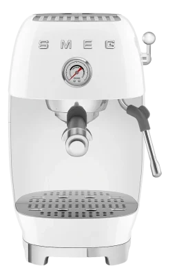 Espresso koffiemachine Smeg ECF03WHEU 50's Style Wit