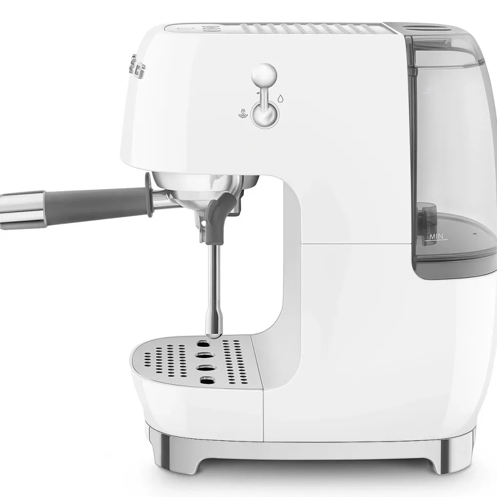 Espresso koffiemachine Smeg ECF03WHEU 50's Style Wit