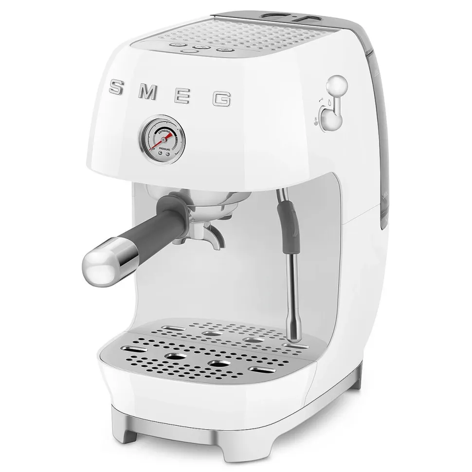 Espresso koffiemachine Smeg ECF03WHEU 50's Style Wit