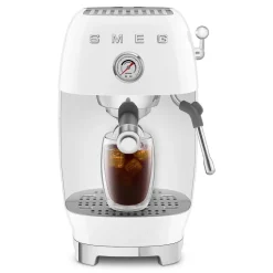 Espresso koffiemachine Smeg ECF03WHEU 50's Style Wit