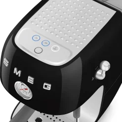 Espresso koffiemachine Smeg ECF03BLEU 50's Style Zwart