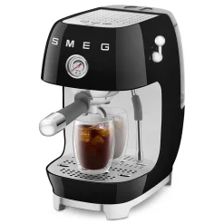 Espresso koffiemachine Smeg ECF03BLEU 50's Style Zwart