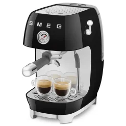 Espresso koffiemachine Smeg ECF03BLEU 50's Style Zwart