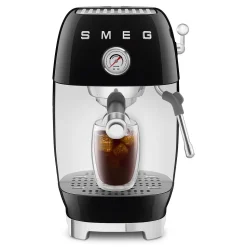 Espresso koffiemachine Smeg ECF03BLEU 50's Style Zwart
