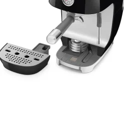 Espresso koffiemachine Smeg ECF03BLEU 50's Style Zwart