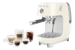 Smeg Espresso koffiemachine ECF03CREU 50's Style Crème Clearance