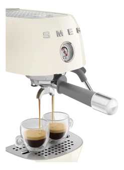 Smeg Espresso koffiemachine ECF03CREU 50's Style Crème Clearance