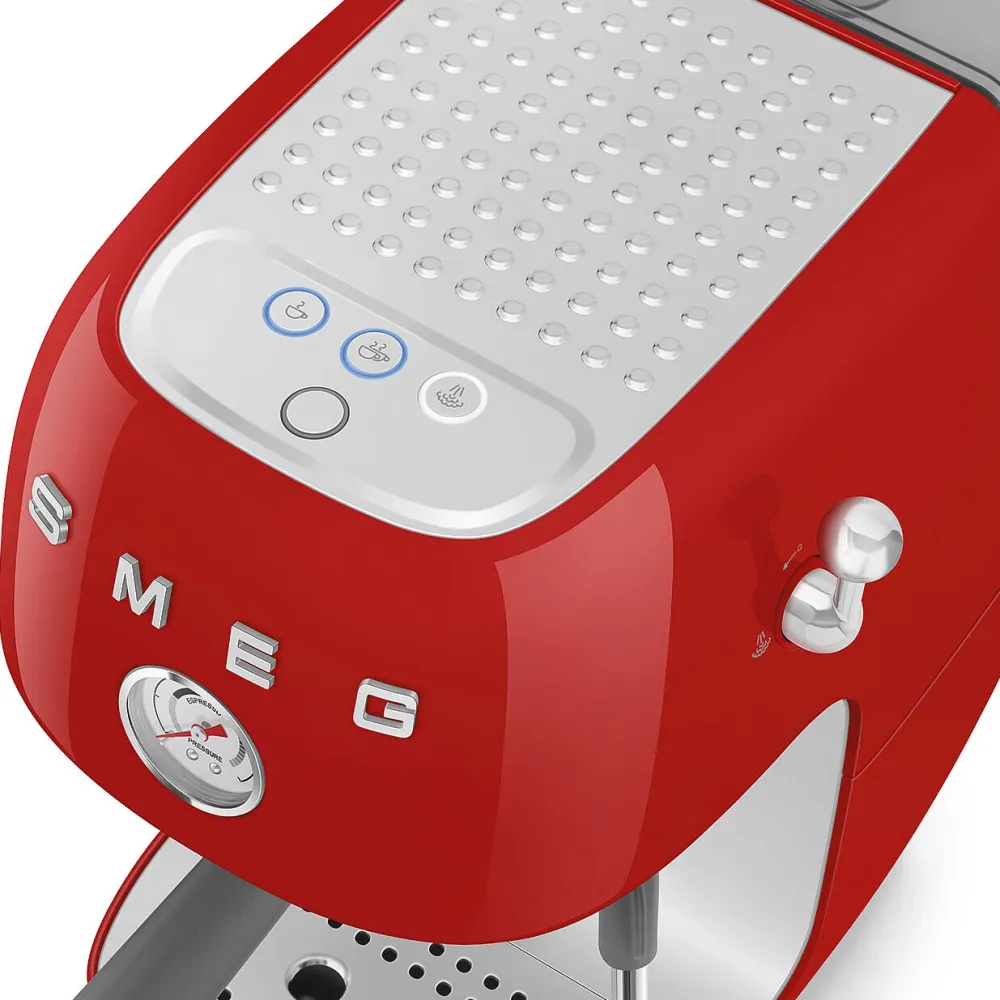 Smeg Espresso koffiemachine ECF03RDEU 50's Style Rood Discount