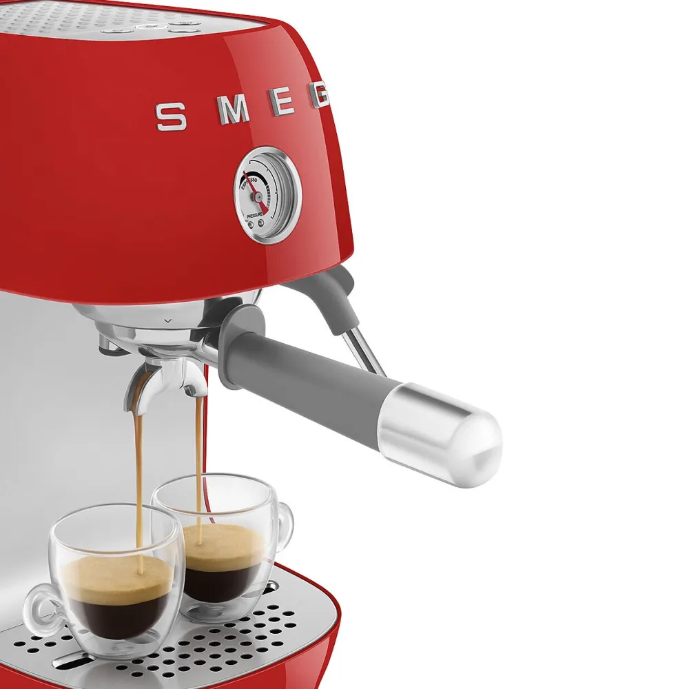 Smeg Espresso koffiemachine ECF03RDEU 50's Style Rood Discount