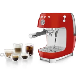Smeg Espresso koffiemachine ECF03RDEU 50's Style Rood Discount