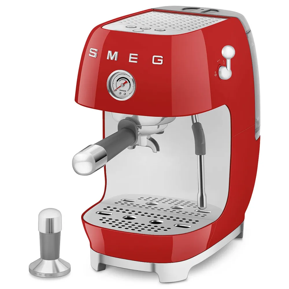 Smeg Espresso koffiemachine ECF03RDEU 50's Style Rood Discount