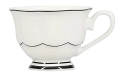 Salt & Pepper Espressokop en Schotel Odette Black / White 80 ml (Set van 2) New