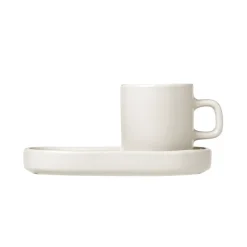 Espressokopje & Schotel Blomus Pilar Moonbeam (2-delig)