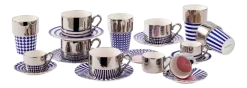 Espressokop POLSPOTTEN Aunty Dark Blue (Set van 4)