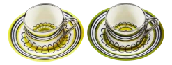 Espressokop Polspotten x Rijksmuseum Floral Yellow + Green Yellow (Set van 2)