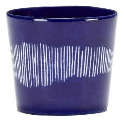 Serax Espressokop Feast tableware by Ottolenghi Dark Blue Stripes White 150 ml