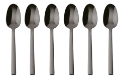 Espressolepel Sambonet Neutra Gift Pack Mirror PVD 2Black (Set van 6)